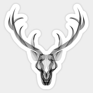 Dramabite Linear deer stag Sticker